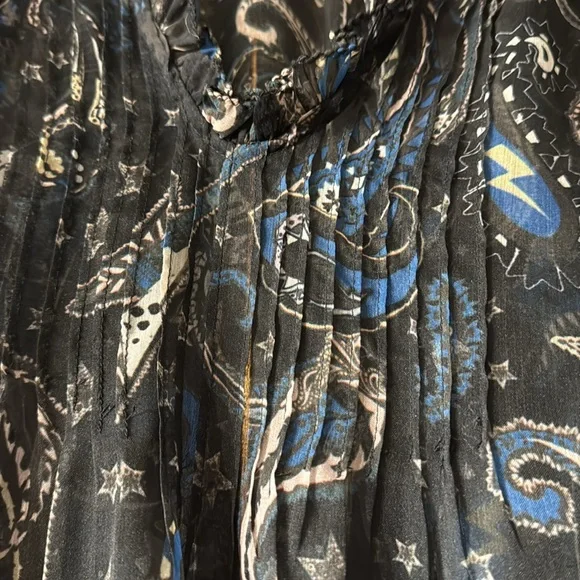 ZADIG & VOLTAIRE Thym Paisley Printed Blouse - Picture 9 of 12